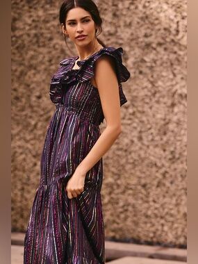 Anthropologie Roller Rabbit | Rainbow Ondine Dress